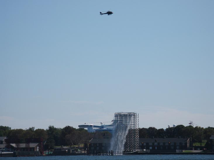 Olafur Eliasson's Waterfalls, Governor's Island From Water Taxi, September 7, 2008