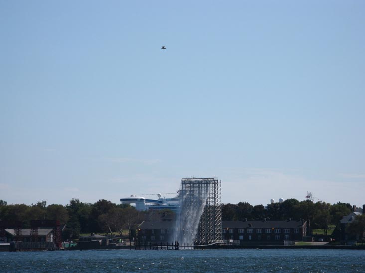 Olafur Eliasson's Waterfalls, Governor's Island From Water Taxi, September 7, 2008