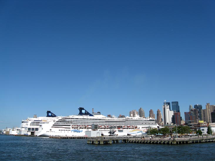 West 44th Street Pier From Water Taxi, Hudson River, Midtown Manhattan, September 7, 2008