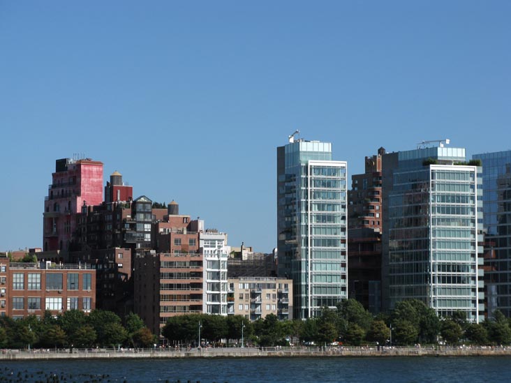 Hudson River Park, West Village, Manhattan From Water Taxi, Hudson River, September 7, 2008