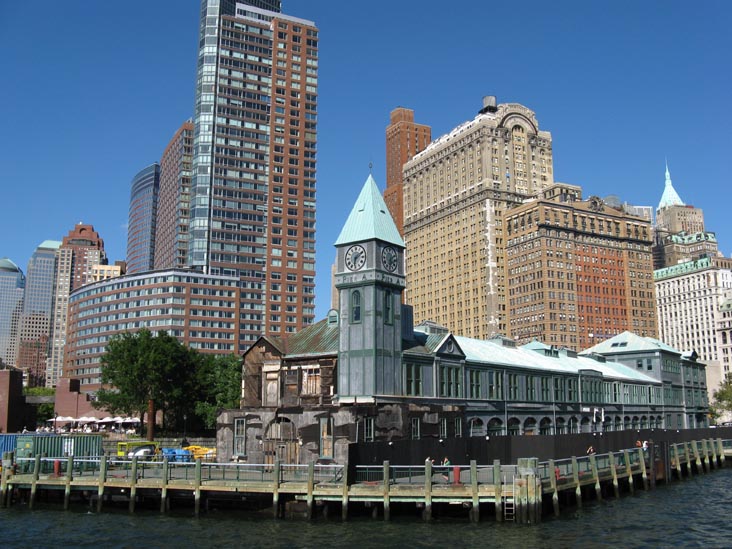 Pier A, Battery Park, Lower Manhattan From Water Taxi, New York, September 7, 2008