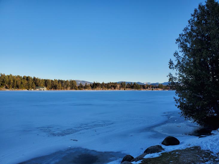 Mirror Lake, Lake Placid, New York, March 29, 2021