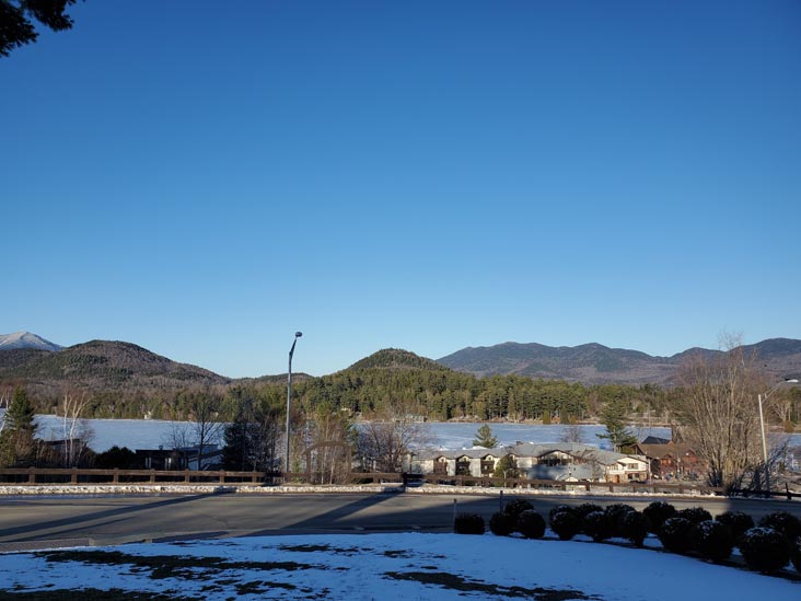 Mirror Lake From Crowne Plaza Lake Placid, Lake Placid, New York, March 29, 2021