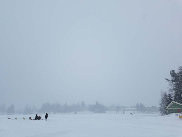 Dog Sled Ride, Mirror Lake at Golden Arrow Lakeside Resort, Lake Placid, New York, January 20, 2019