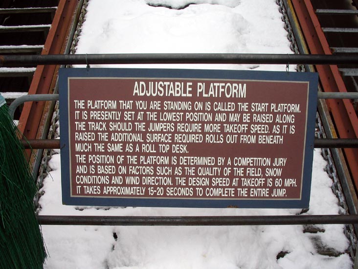 Adjustable Platform, 120 Meter Tower, Olympic Jumping Complex, Lake Placid, New York