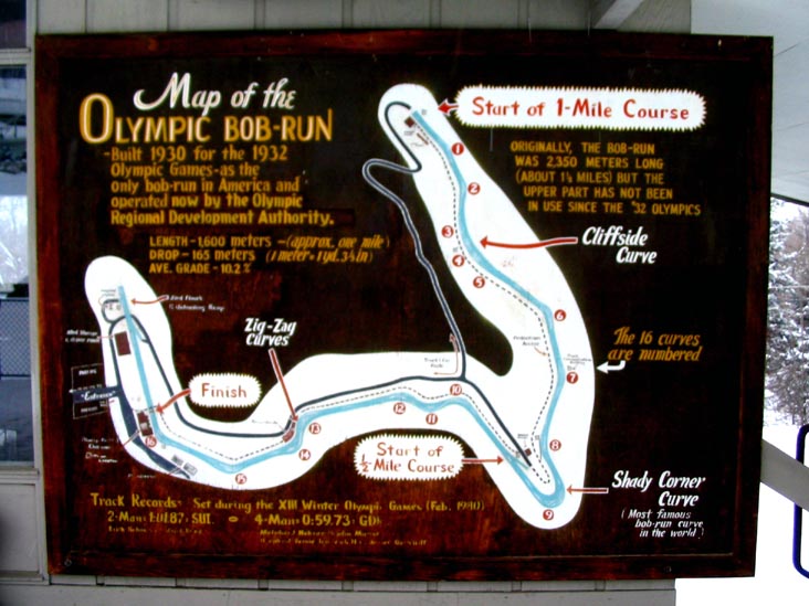 Course Run, Bobsled-Luge-Skeleton Combined Track, Olympic Sports Complex, Lake Placid, New York