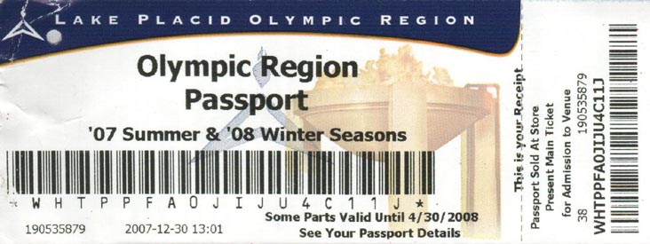 Olympic Region Passport Ticket