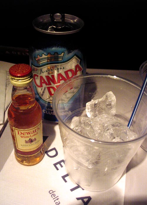 Scotch and Soda, Delta Airlines, April 16, 2008