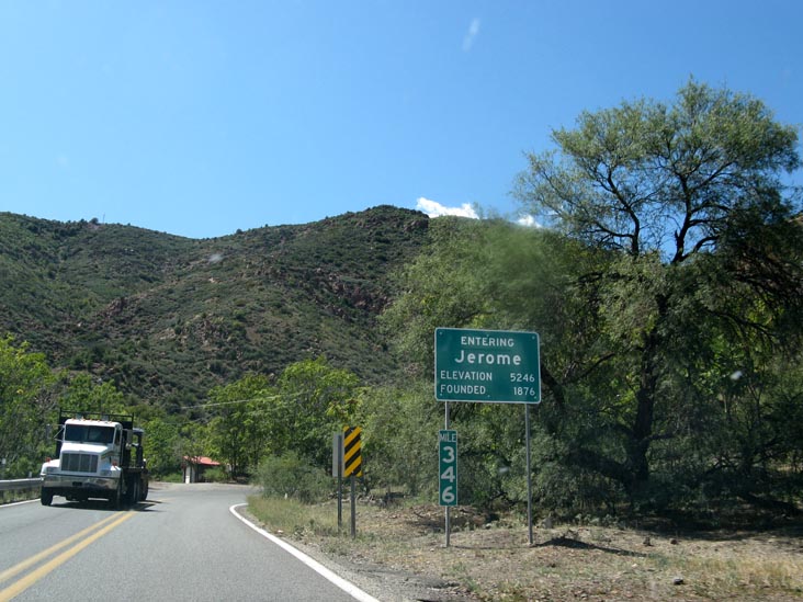 Jerome Town Limits, Arizona State Route 89A, Jerome, Arizona