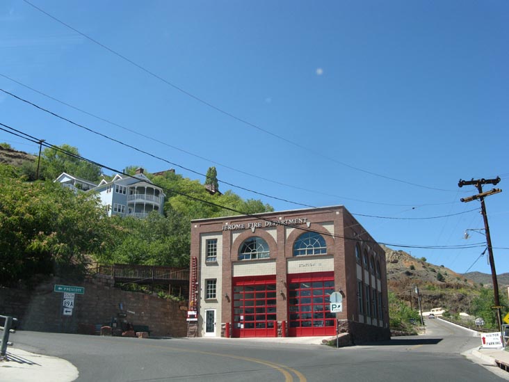 Jerome Fire Department, Arizona State Route 89A at Perkinsville Road, Jerome, Arizona