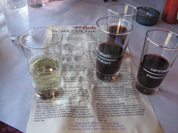 Wine Tasting, The Asylum, Jerome Grand Hotel, 200 Hill Street, Jerome, Arizona
