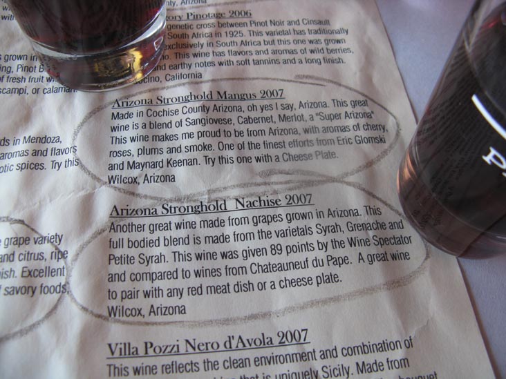 Wine Tasting, The Asylum, Jerome Grand Hotel, 200 Hill Street, Jerome, Arizona