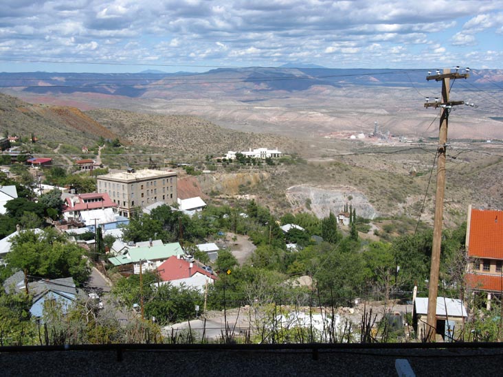 View of Jerome and Verde Valley From The Asylum, Jerome Grand Hotel, 200 Hill Street, Jerome, Arizona