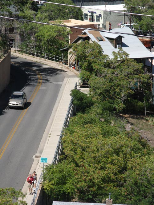View of Arizona State Route 89A From The Asylum, Jerome Grand Hotel, 200 Hill Street, Jerome, Arizona