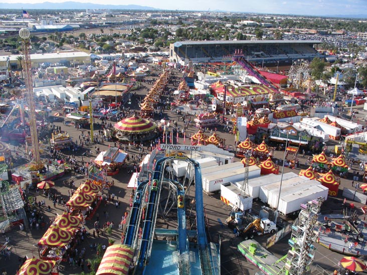 Fairgrounds From La Grande Wheel, Arizona State Fair, Phoenix, Arizona, October 15, 2006