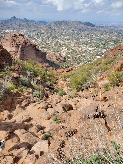 Echo Canyon Trail, Camelback Mountain, Phoenix, Arizona, February 21, 2023