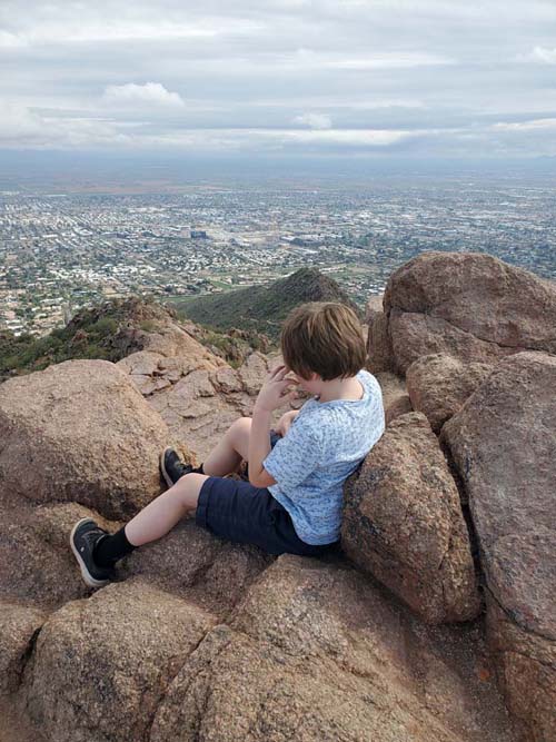 Summit, Echo Canyon Trail, Camelback Mountain, Phoenix, Arizona, February 21, 2023