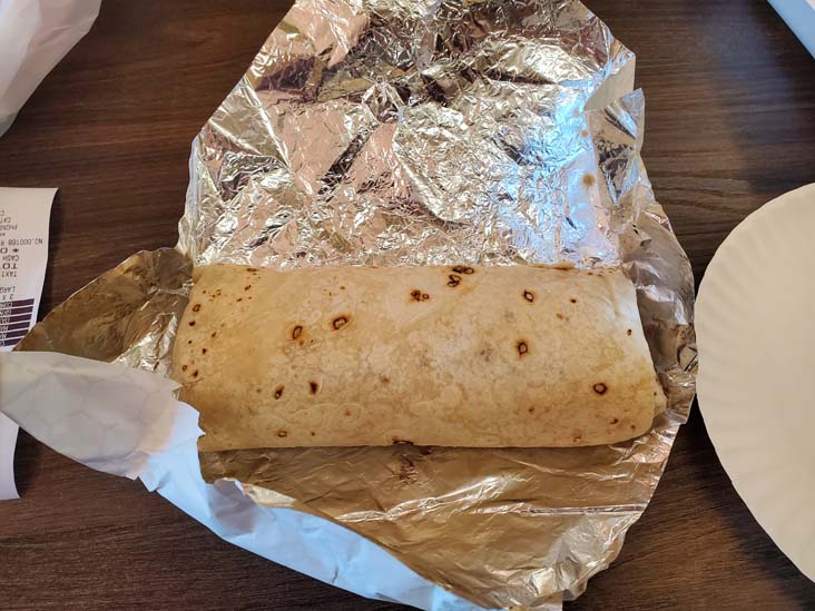 Burrito, Carolina's Mexican Food, Phoenix, Arizona, February 20, 2023