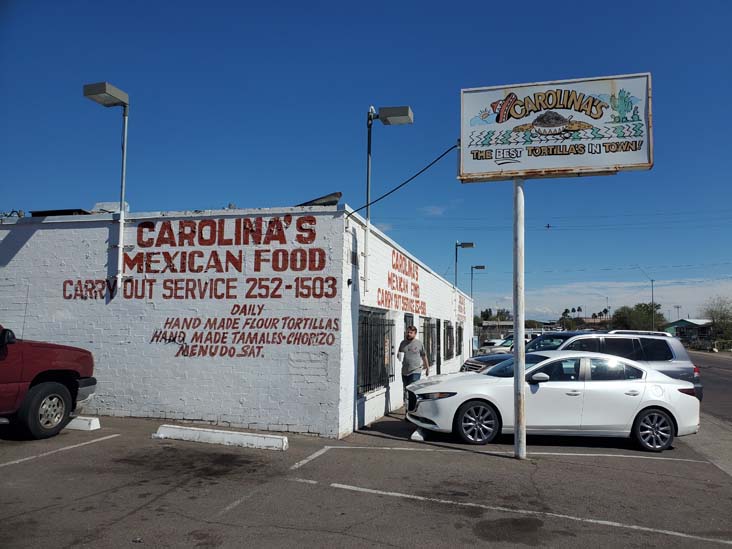 Carolina's Mexican Food, 1202 East Mohave Street, Phoenix, Arizona, February 20, 2023