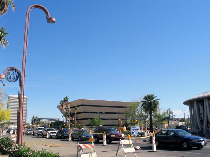 Light Rail Construction, Central Avenue at Osborn Road, METRO Light Rail, Phoenix, Arizona