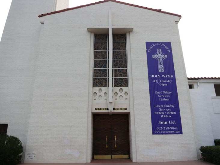 Central United Methodist Church, 1875 North Central Avenue, Phoenix, Arizona, March 28, 2013