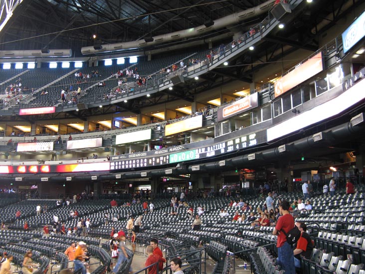 Arizona Diamondbacks vs. Colorado Rockies, View From Section 127, Chase Field, Phoenix, Arizona, September 20, 2009