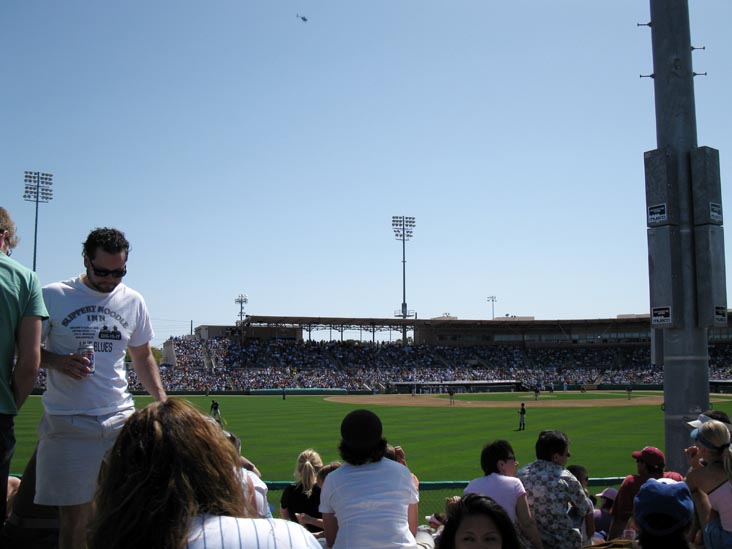 Outfield Seating Area, Chicago Cubs vs. San Diego Padres Spring Training, Hohokam Stadium, 1235 North Center Street, Mesa, Arizona, March 27, 2010