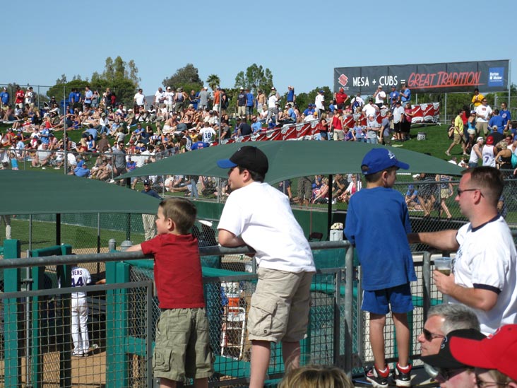 Section 123, Chicago Cubs vs. San Diego Padres Spring Training, Hohokam Stadium, 1235 North Center Street, Mesa, Arizona, March 27, 2010