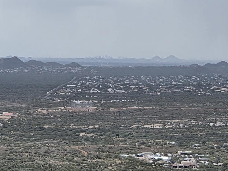 View Toward Phoenix From Treasure Loop Trail, Lost Dutchman State Park, Apache Junction, Arizona, February 18, 2026