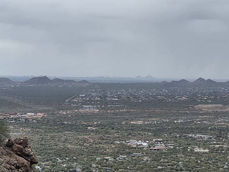 View Toward Phoenix From Treasure Loop Trail, Lost Dutchman State Park, Apache Junction, Arizona, February 18, 2026