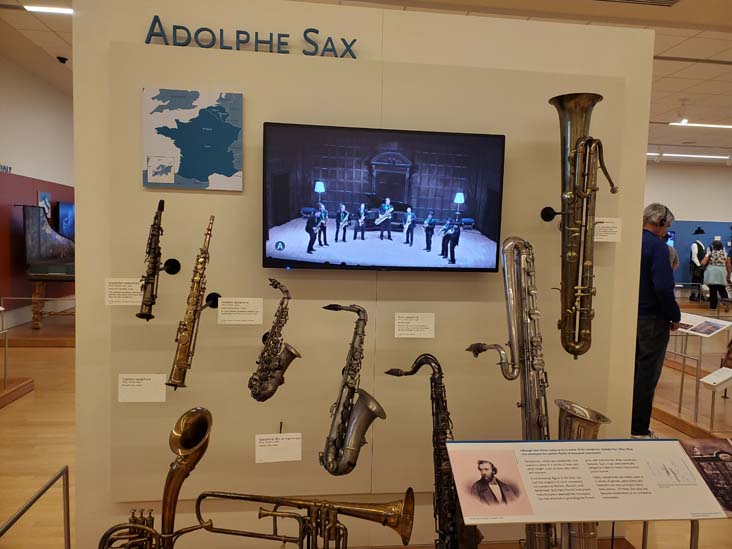 Adolphe Sax Display, Musical Instrument Museum, Phoenix, Arizona, February 22, 2023