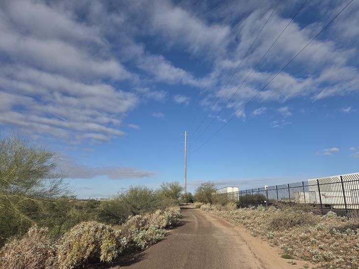 North Overbank Trail Near NE Central Avenue Trailhead, Rio Salado Habitat Restoration Area, Phoenix, Arizona, December 17, 2026