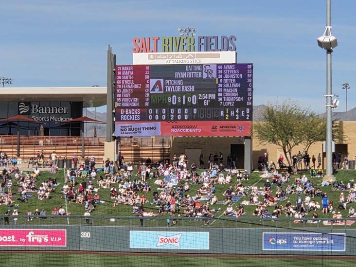 Arizona Diamondbacks vs. Colorado Rockies, Salt River Fields at Talking Stick, Scottsdale, Arizona, February 20, 2026