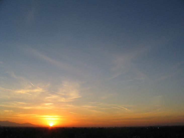 Sunset, Phoenix, Arizona, January 12, 2006, 5:35 p.m.