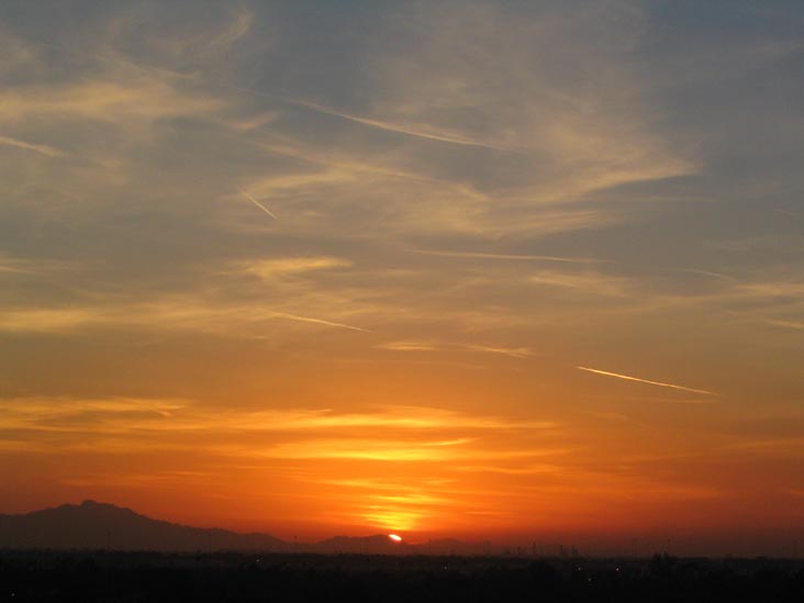 Sunset, Phoenix, Arizona, January 12, 2006, 5:37 p.m.