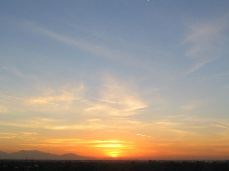 Sunset, Phoenix, Arizona, January 12, 2006, 5:38 p.m.