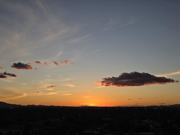 Sunset, Phoenix, Arizona, February 17, 2026, 6:15 p.m.