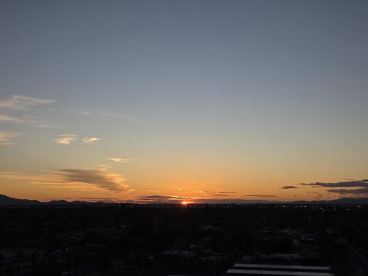 Sunset, Phoenix, Arizona, February 19, 2026, 6:15 p.m.