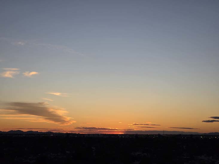 Sunset, Phoenix, Arizona, February 19, 2026, 6:18 p.m.