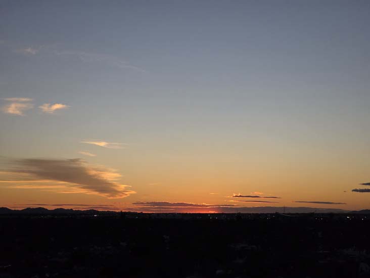 Sunset, Phoenix, Arizona, February 19, 2026, 6:18 p.m.