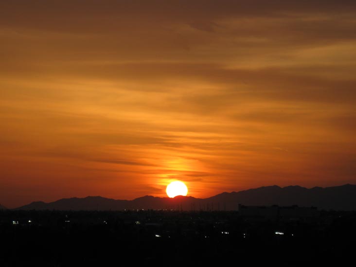 Sunset, Phoenix, Arizona, March 25, 2010, 6:39 p.m.
