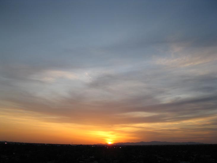 Sunset, Phoenix, Arizona, March 25, 2010, 6:40 p.m.
