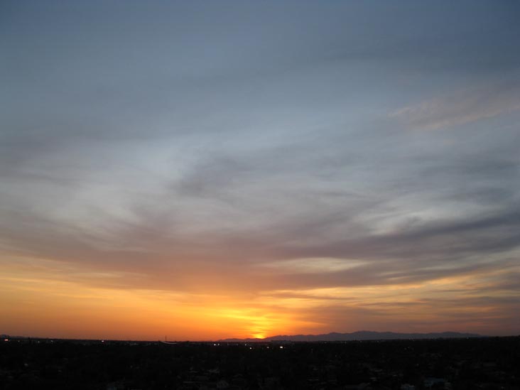 Sunset, Phoenix, Arizona, March 25, 2010, 6:42 p.m.