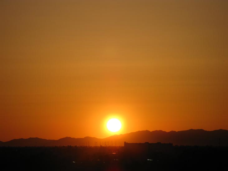 Sunset, Phoenix, Arizona, March 28, 2010, 6:40 p.m.