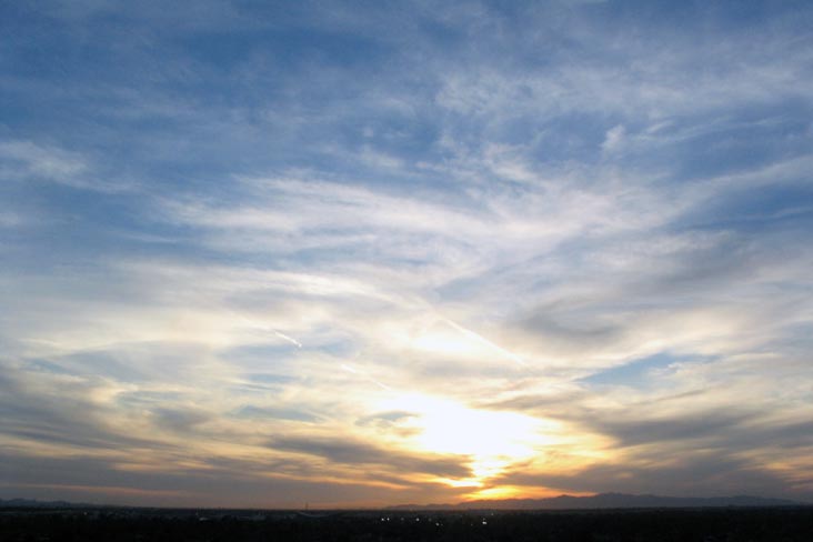 Sunset, Phoenix, Arizona, April 2, 2007, 6:32 p.m.