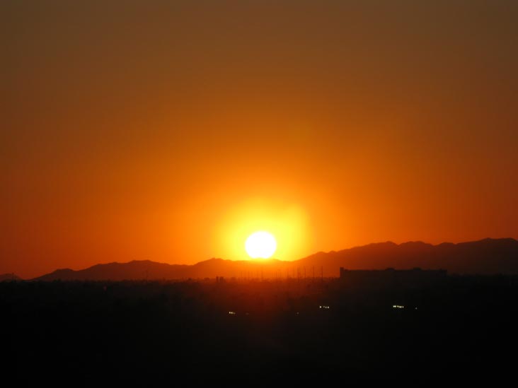 Sunset, Phoenix, Arizona, September 16, 2009, 6:28 p.m.