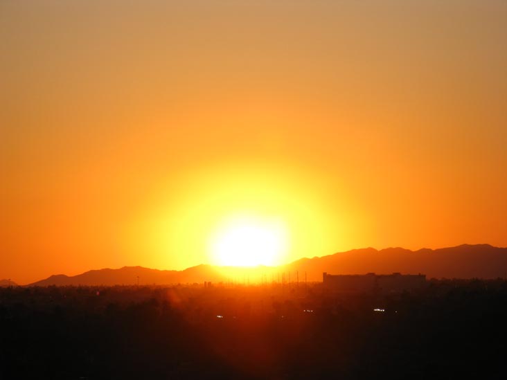 Sunset, Phoenix, Arizona, September 16, 2009, 6:28 p.m.