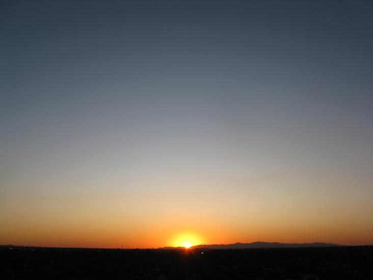 Sunset, Phoenix, Arizona, September 16, 2009, 6:30 p.m.