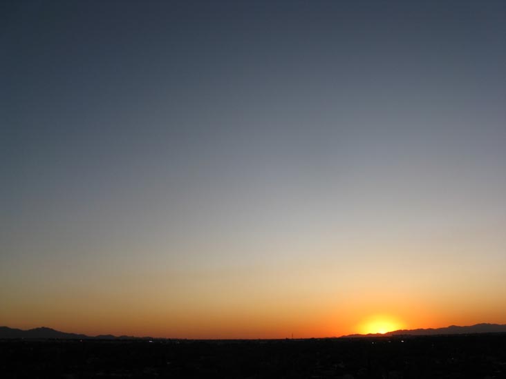 Sunset, Phoenix, Arizona, September 16, 2009, 6:31 p.m.