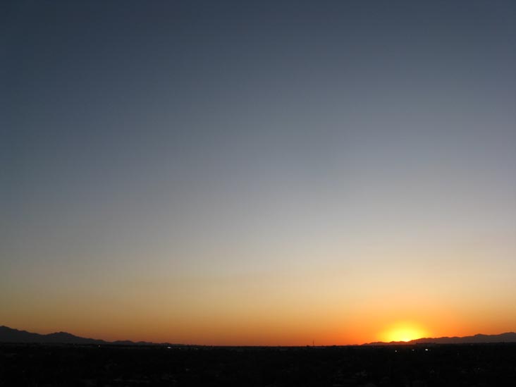 Sunset, Phoenix, Arizona, September 16, 2009, 6:31 p.m.